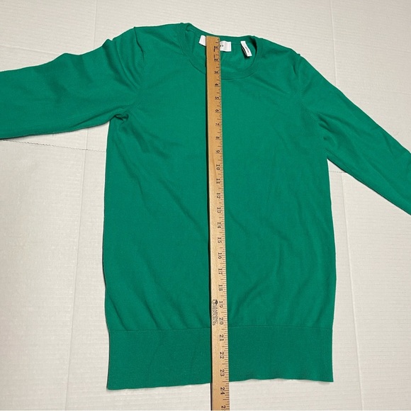 Lark & Ro Green Knit Pullover Sweater Womens Size Medium Office Professional - Picture 6 of 8